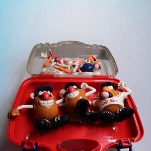 Playskool Mr. Potato Head Boston Red Sox Lot 3 Figures Carrying Case MLB Parts